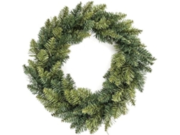 Guirlanda de Natal, em Flor, Plástico, com 40 Cm de Diâmetro, Decoração, Ergonômico, Uso Diário STELASPLEN