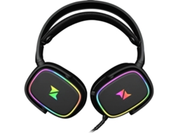 Auscultadores Gaming com Fio N'PLAY Contact 4.7 RGB (Outlet Caixa Aberta - On Ear - Multiplataforma - Preto)