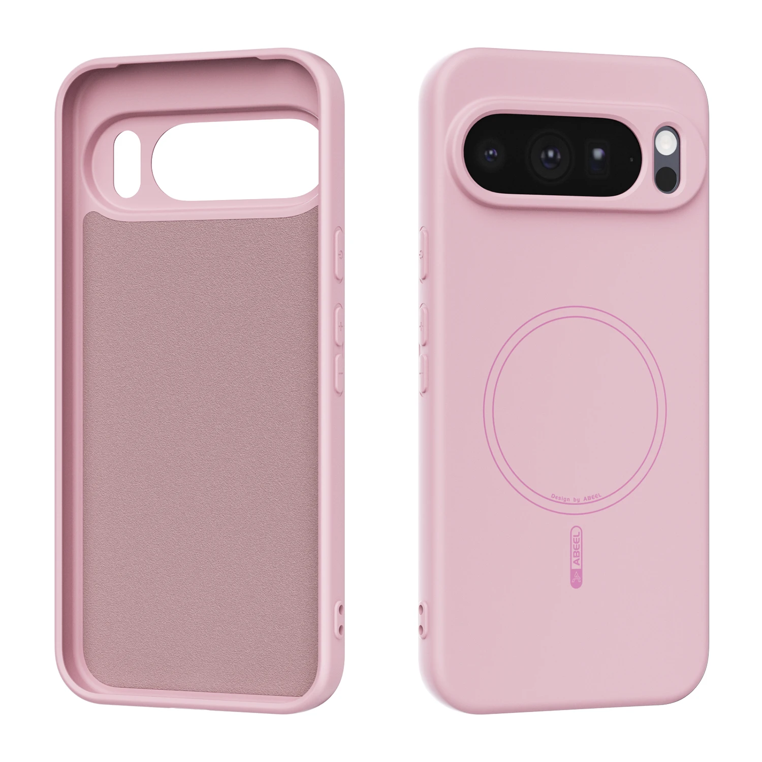 Capa De Celular Em Silicone Líquido (rosa Para Google Pixel 10), Magnética E Resistente A Impactos.