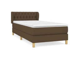 Box Spring Bed, Box Spring Beds Vidaxl Marrom Tecido (90 X 190 Cm)
