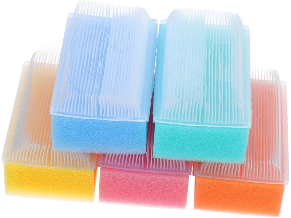 Conjunto De 5 Escovas Esponja Para Bebês Em Pp E Espuma | Limpeza Suave Do Couro Cabeludo, Rotina De Banho Infantil