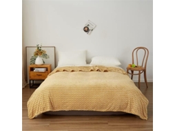 Manta de Flanela Supermacia para Cama Sofá e Escritório Colcha Veludo Tingido com Fios Quentes Xadrez Listr