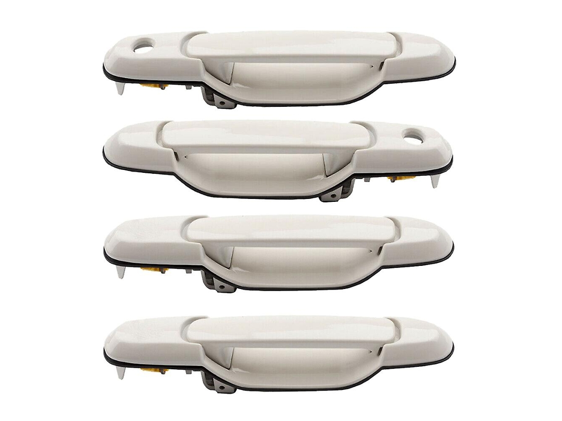 Conjunto de manoplas de porta, 4 peças, branco, para Sienna 1998-2003 | S/MARCA