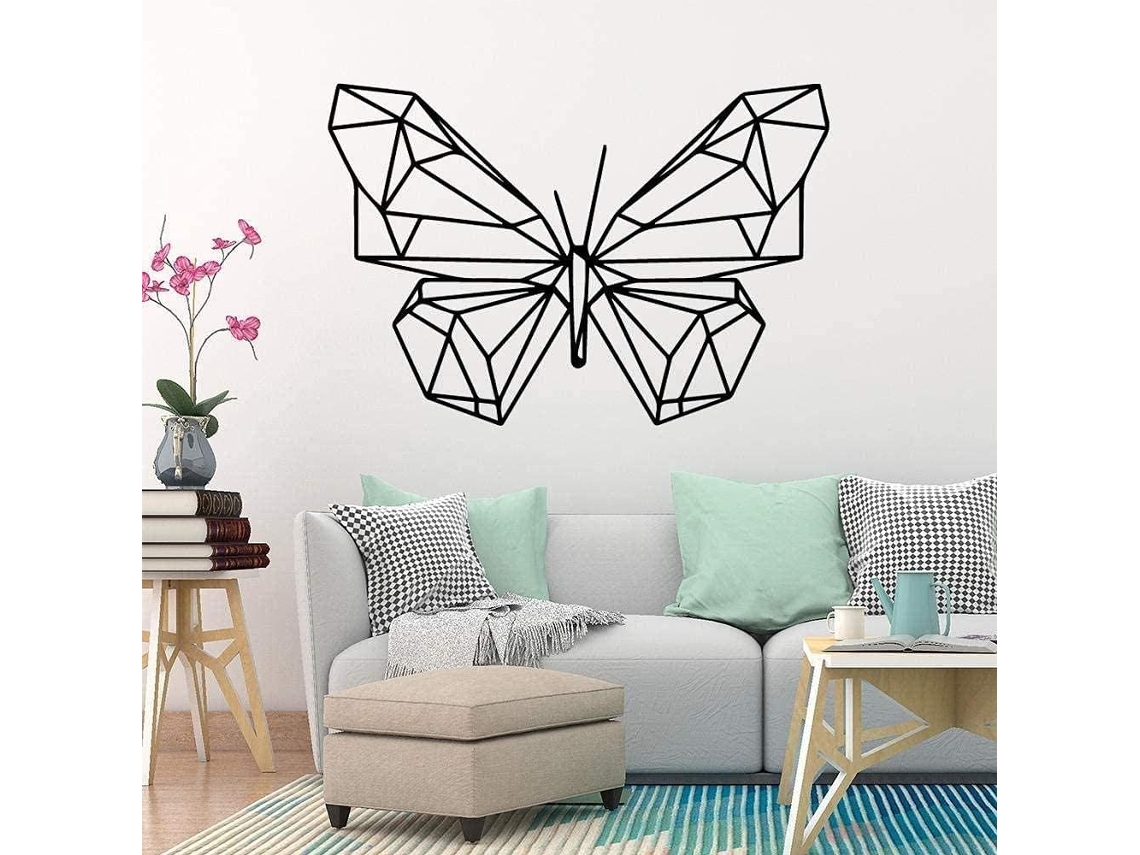 Adesivos Muraux Stickerdecal, Mignon Papillon Pvc Mural Decoração De La Maison Amovible Vinyle Mural Papier Peint Pvc Mural 57 * 83cm