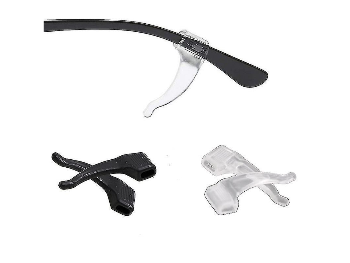 Gancho de Orelha Silicone para Óculos, Ponta Templo Antiderrapante GOKOCO