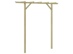 Gazebo, Gazebos Vidaxl Marrom Madeira (200 X 40 X 205 Cm)