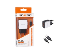 Carregador dual IDUSD Universal Preto