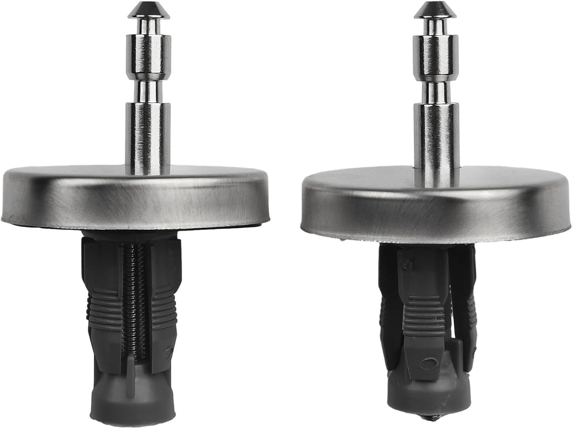 2 Peças Dobradiças Universais Para Tampa De Vaso Sanitário Com Sistema Liberação Rápida E Parafuso 45mm
