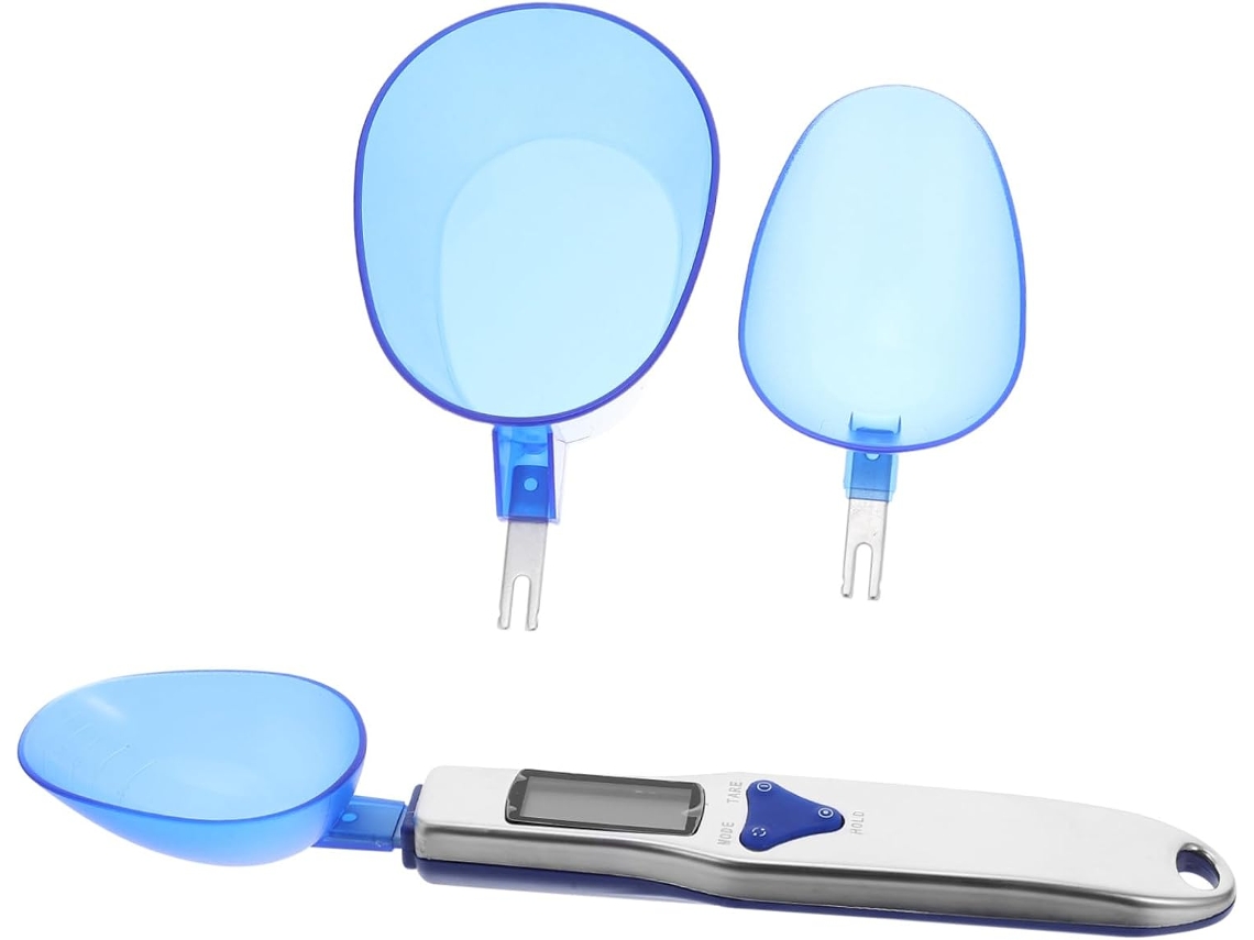 Conjunto De 1 Colher Medidora Digital Em Aço Inoxidável Com Visor Lcd