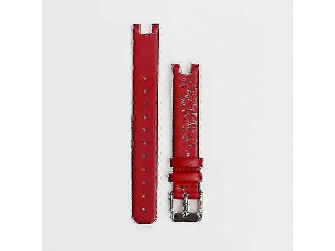 Pulseira De Couro De 14 Mm Para Relógio Inteligente Garmin Lily Em Aço Inoxidável.