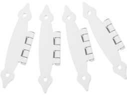 Conjunto De 4 Brancas Aço Para Portas Armário, Com Design Plano Uso