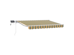 Conjunto 1 Toldo Manual Vidaxl Branco Alumínio (3 X 2,5 M)