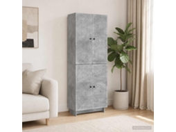 Vidaxl Conjunto De Gabinete 2 Unid. Cinzento Cimento
