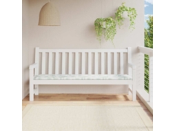 Vidaxl Almofadão Para Banco De Jardim 200x50x3 Cm Tecido Padrão Folhas