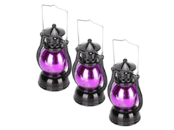 Lâmpada Led Retro Halloween 3 Peças Decoração Natal