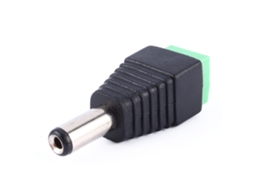 Adaptador Conector Plug Dc Power Macho 2.1x5.5mm Para Cctv Luz Led