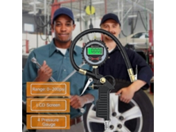 Manômetro Digital Pneus 200psi Alta Precisão Veículo