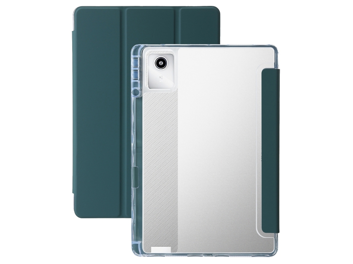 Capa Protetora Halinuia Para Lenovo Tab M11 /xiaoxin Pad 11 2024 Estojo De Couro Acrílico Transparente 3 Dobras