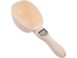 Tigela Medidora Portátil com Balança e Led, 800g com Precisão de 0, Copo Medidor com Colher, para Cães e Gatos de Pequeno e Médio Porte AQUAFORGE