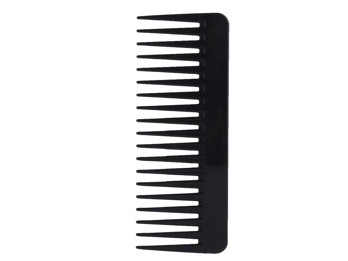 2026 peine de Peinado de Dientes Anchos Colorido para Cabello Herramienta de Estilo Pelo Grande Ultra Delgado Negro