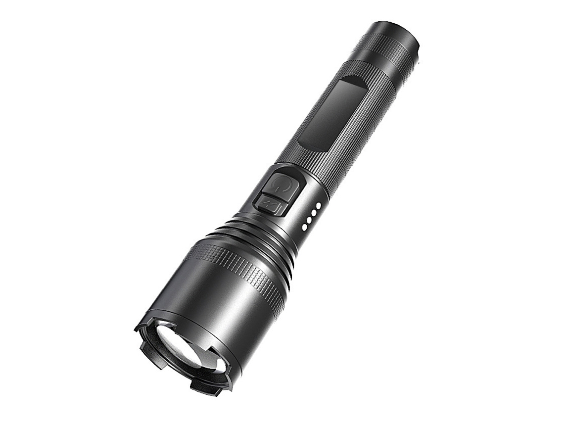 Lanterna Led Lanterna Zoomable Recarregável com Bateria e Cabo Usb para Caminhadas
