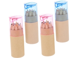 Conjunto de Lápis Cor Multifuncionais Healeved com 48 Peças para Meninos e Meninas, 12 Cores, Grafite Aquarela