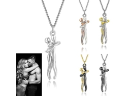 2026 colgante Colgante de Pareja Abrazo Estilo Amor Joyería Regalo Día San Valentín para Esposa Chicas