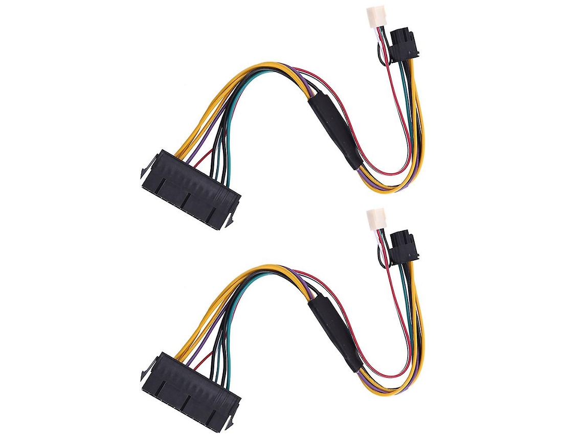 Cabo De Alimentação 2x Atx Psu Pcie 6 Pinos Para Atx 24 Pinos Cabo De Alimentação 24p Para 6p Para 600 G1 600g Slowmoose