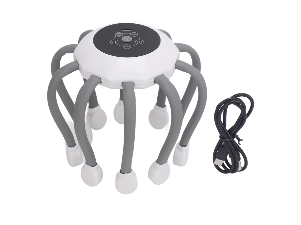 Head Massager Portable Wireless Electric Scalp Massager With 10 Vibration Nodes 5 Modes Music Relaxation 360 Degree Head Scratcher