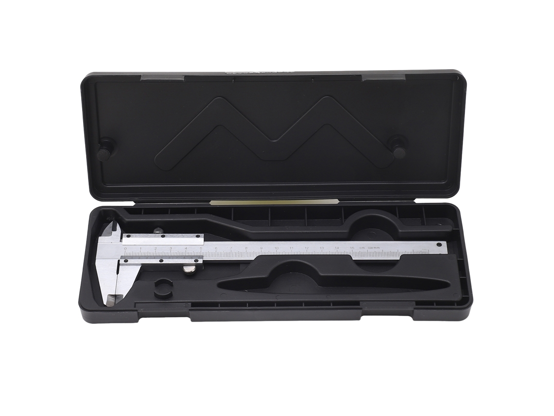 Pie De Rey De Acero Carbono Vernier Micrómetro Herramienta De Medición Precisa 0‑150mm