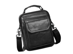 Bolsa Transversal Couro Genuíno Masculina Vintage