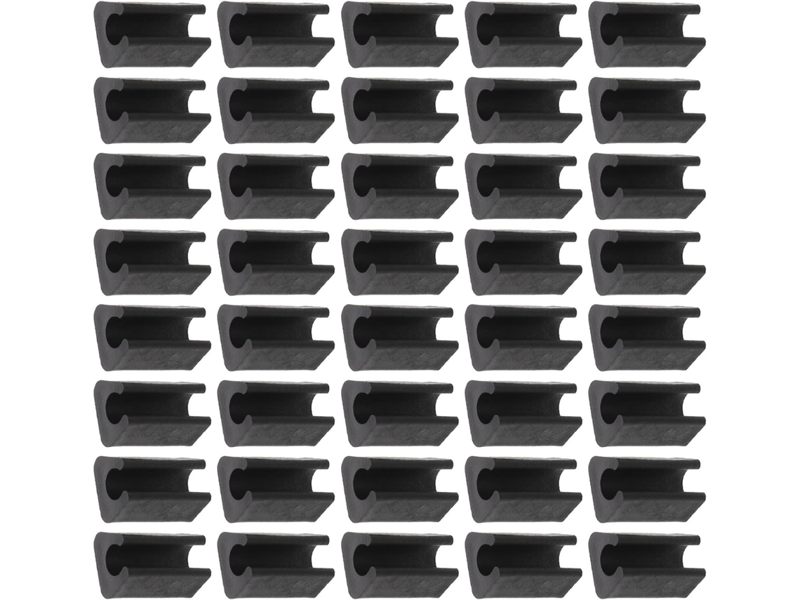 Beaupretty Conjunto De 100-protetores Móveis Antiderrapantes Em Plástico Preto Para Cadeiras E Mesas, Alta Durabilidade