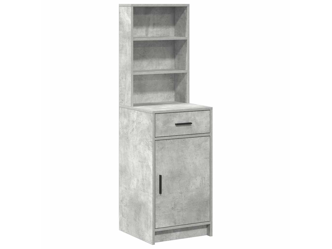 Buffê com Gaveta Cinzento MAISON EXCLUSIVE em Madeira Processada com 135 cm de altura (40x40,5x135 cm)