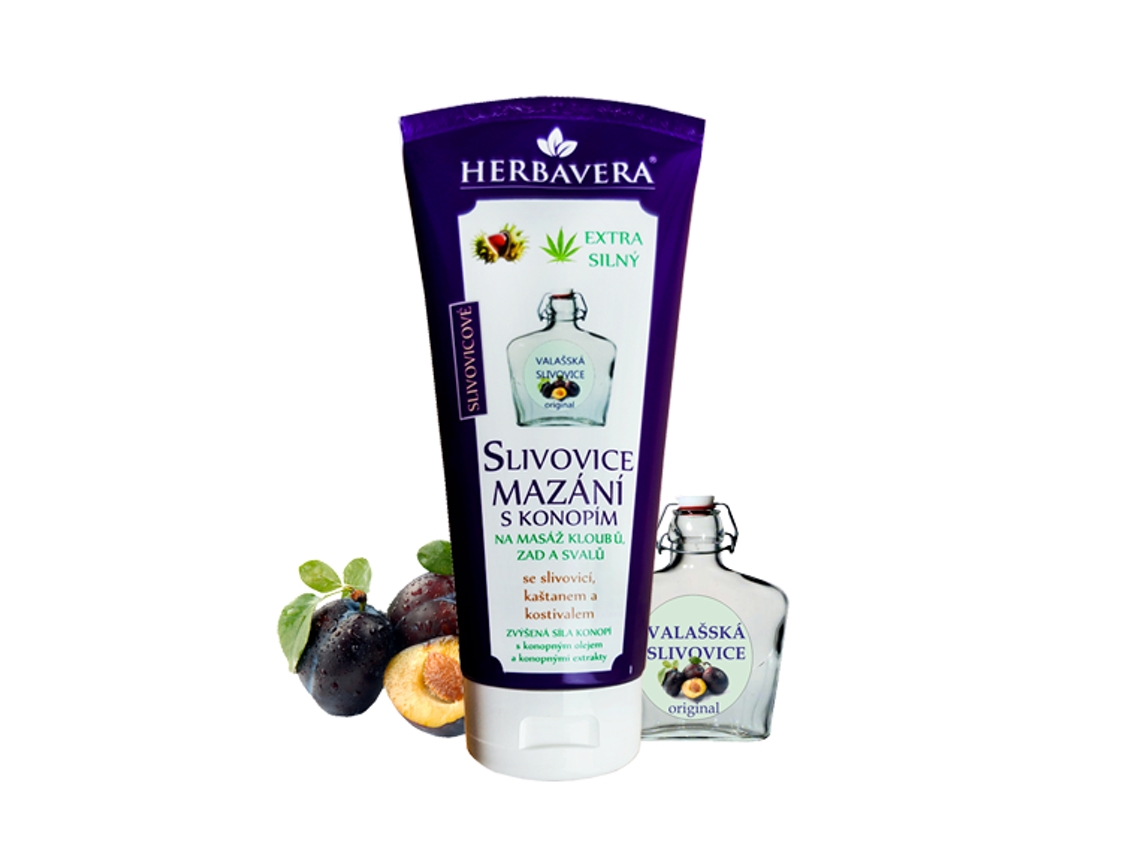 Lubrificante HERBAVERA Ameixa com Cânhamo de 200ml