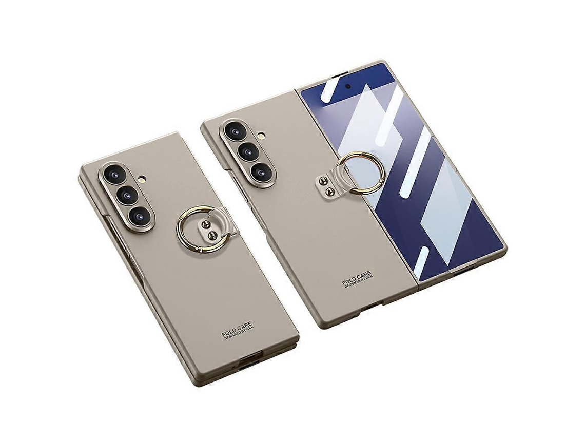 Capa De Celular Gkk Integrada Ultrafina Em Policarbonato Com Cobertura Total E Suporte De Anel Para Samsung Galaxy Z Fold7 5g.