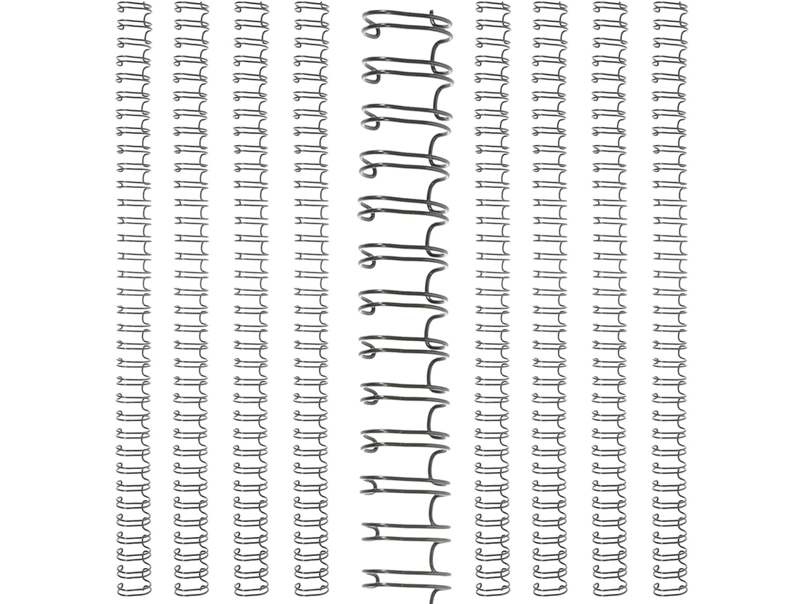 Solustre Conjunto De 100 Anéis Metal Encadernação, Com Argola Dupla E 34-furos, Resistentes E Fáceis De Usar