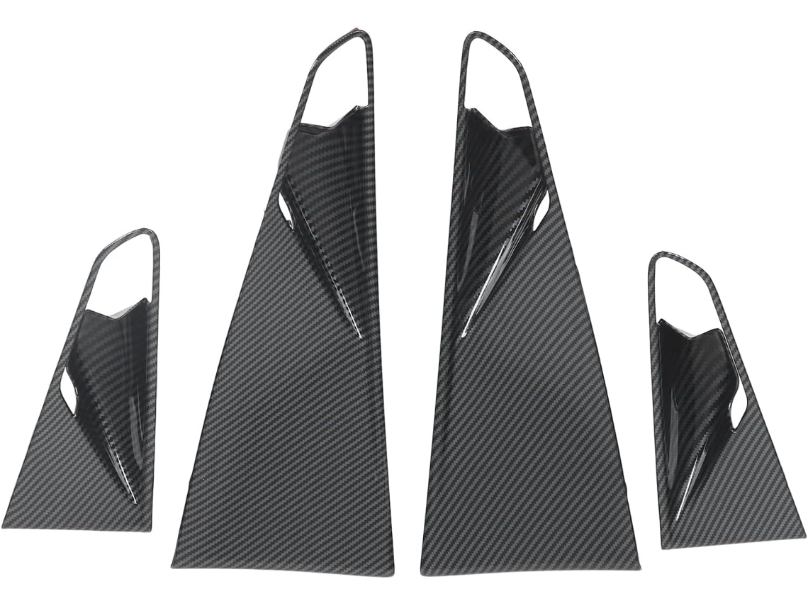 Conjunto De 4 Adesivos Para Maçanetas Portas Em Estilo Fibra Carbono Crozz 2021e 2022-material Abs Resistente A