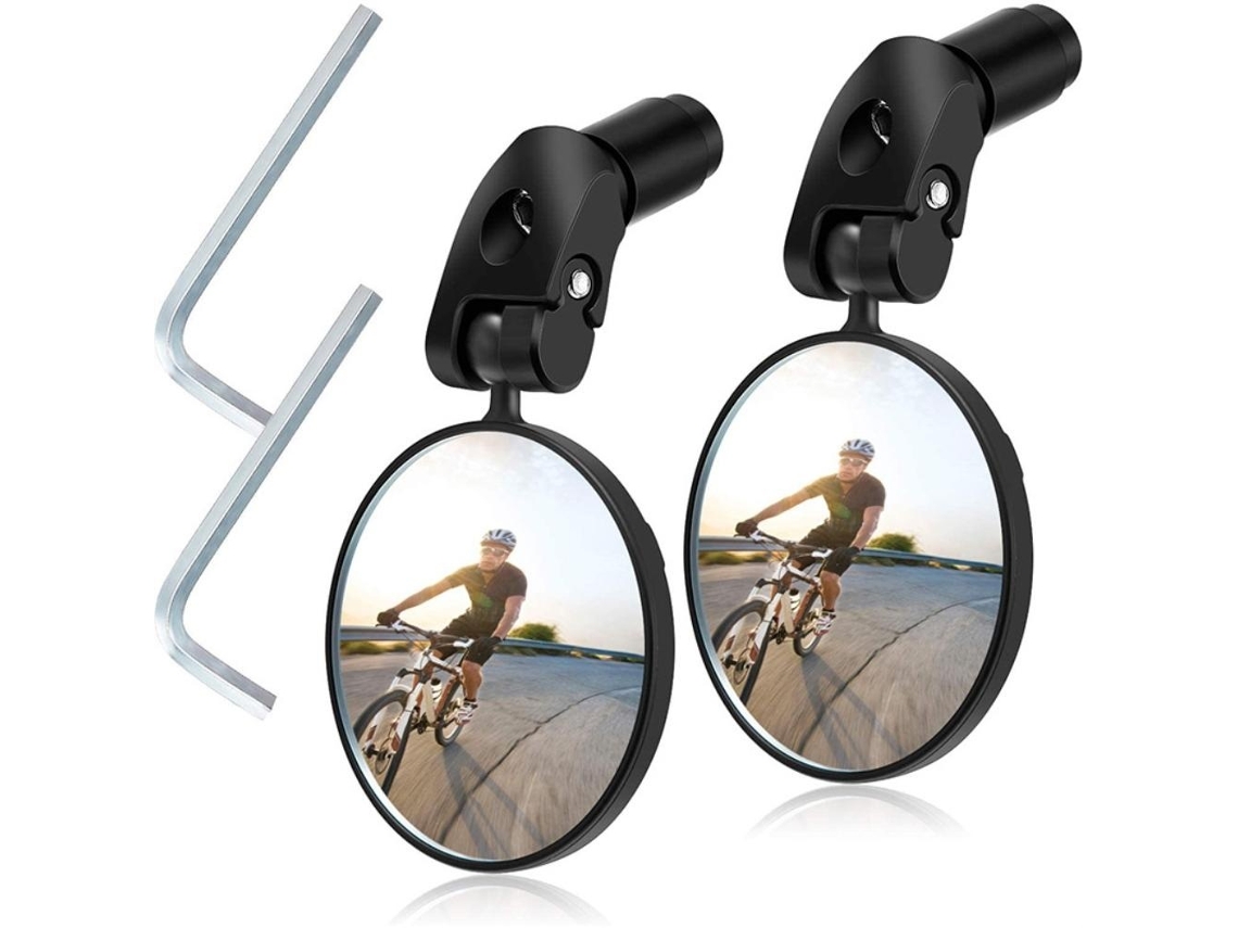 Lurelia Espelho Retrovisor Em Abs E Nylon, Ajustável, Alta Durabilidade Para Bicicleta E Btt