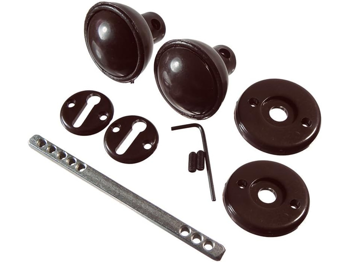 Kit Completo Para Instalação De Maçanetas De Plástico Com Pinos E Acessórios De Fixação.