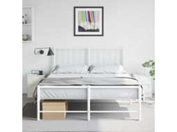 Vidaxl Mesas De Cabeceira 2 Pcs 34,5x39x44 Cm Aço Branco