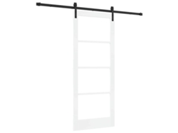 Conjunto 1 Porta Deslizante Vidaxl Branco Madeira De Pinho Maciça (83 X 202 Cm)