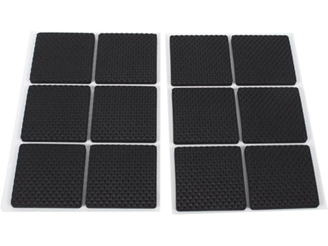 Protetores De Borracha Autoadesivos Ftvogue Para Móveis, Pacote Com 12-unidades, 4, 5cm 1, 8 Polegadas, Pretos, Para