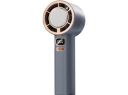 Ventilador Portátil Com Visor Digital - Velocidade (1-120) Aparelho De Resfriamento Ajustável Com Bateria De 3000mah Para Uso Na Praia E No