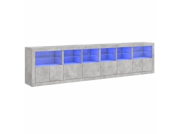 Sideboard, Sideboards Vidaxl Cinzeto Madeira Processada (n/a)
