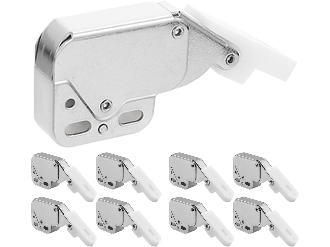 Conjunto De 8 Mola Travas Para Portas Armários E Móveis, En Aço