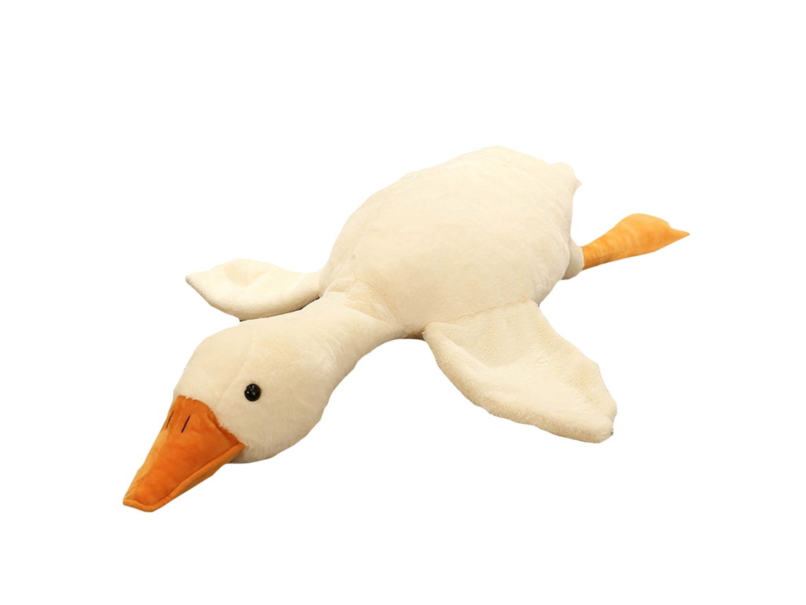 Mali brinquedo de Pelúcia Cisne Macio Travesseiro de Abraço 90cm Branco Presente para Crianças e Adultos