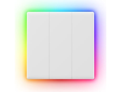 Interruptor Triplo 3 Gang Smart Wifi Touch de Encastrar com Rgb Vibração Som Tx Ultimate T5-3C-86 SONOFF