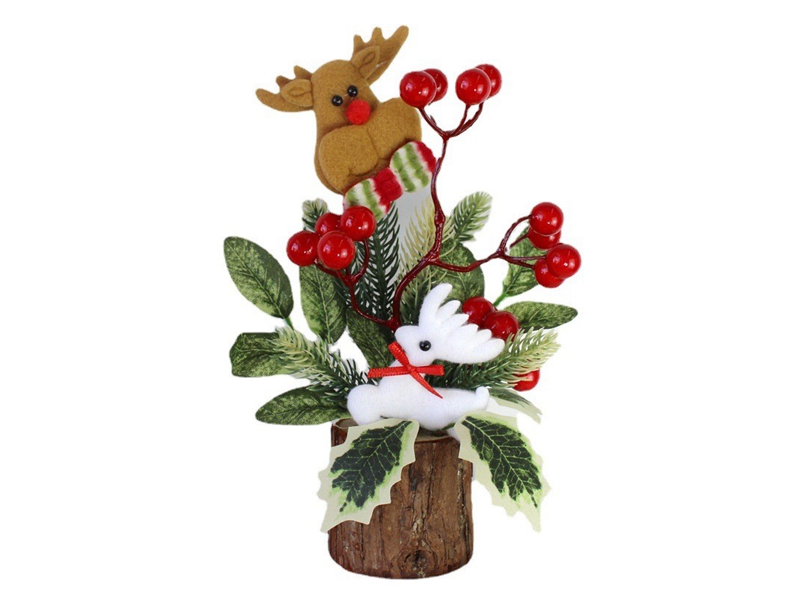 Decoração De Natal Laxiscreed Para Mesa E Janela, Mini Ornamento De Pe Para Interior