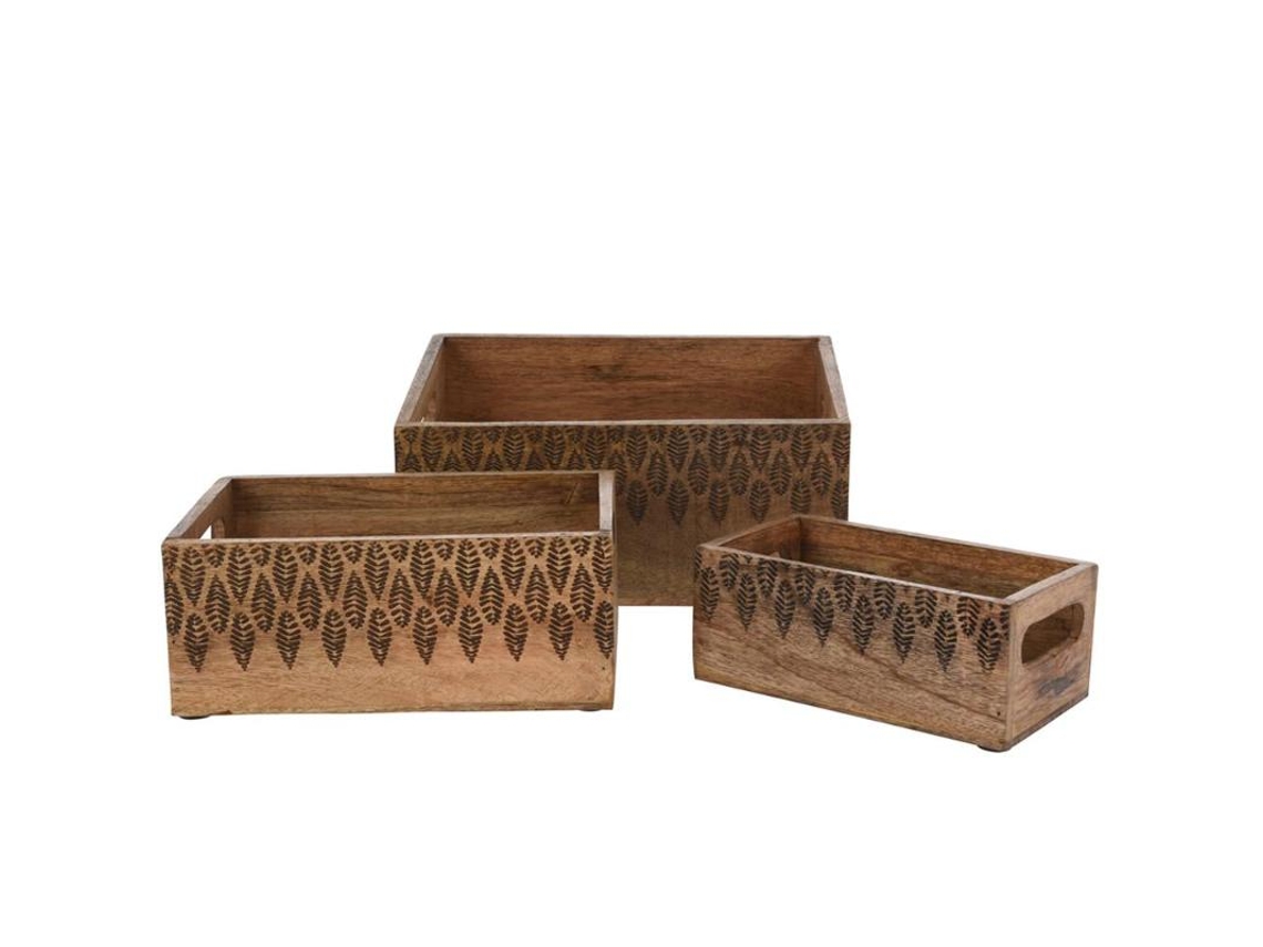 Cajas Madera Mango 302823 Cm Lote 3 IPAE-PROGARDEN