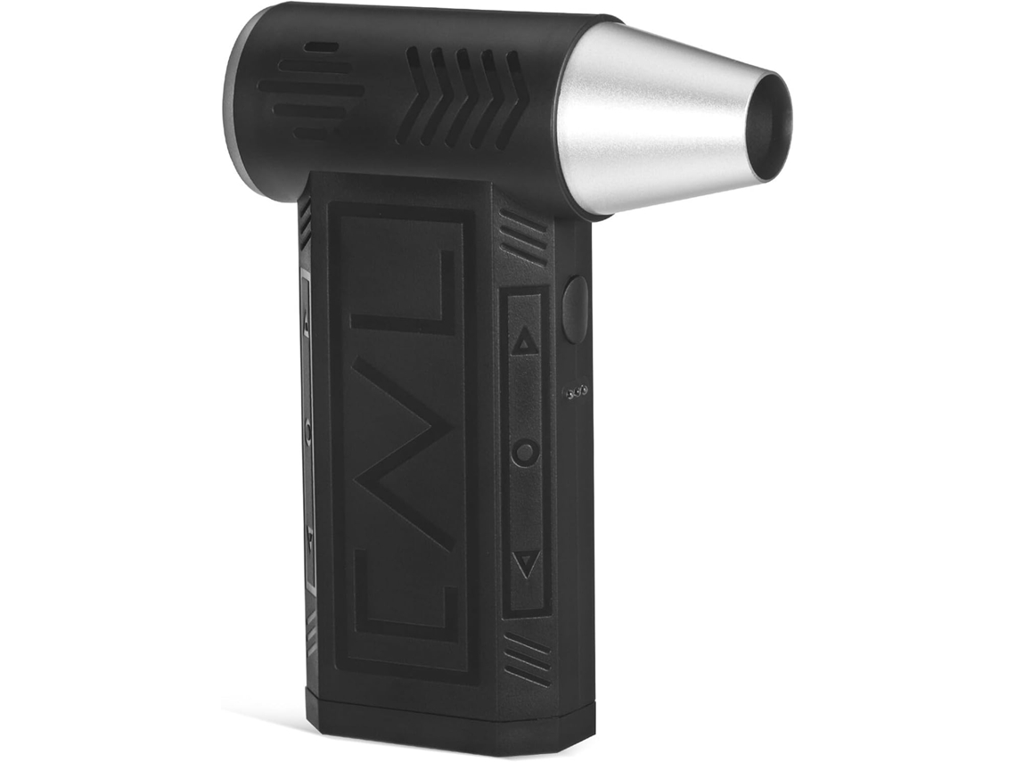 Mini Ventilador Portátil Turbo Tofficu, Preto Em Abs, Com Duas Baterias De 4000mah, Fluxo De Ar Alta Velocidade E